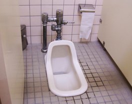 Japan standing toilet