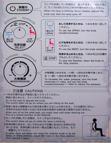 japan toilet manual