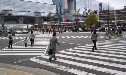 Japan zebra crossing