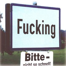 Austria Fucking sign