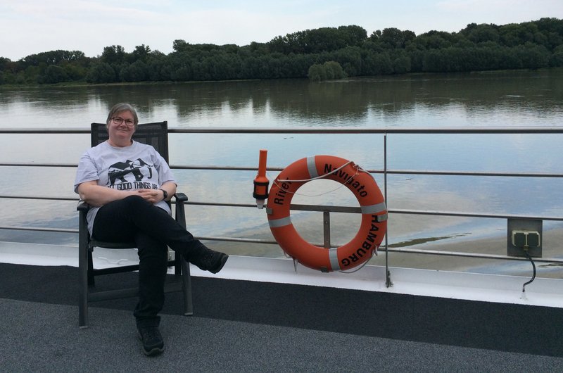 Millie Nymark on the River Danube